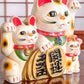 famille maneki neko en ceramique profil 2