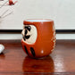 Céramique Japonaise | Tasse Daruma avec calligraphie japonaise