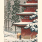 Neige au temple Saisho-In de Hasui Kawase | Reproduction Fine Art