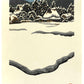 estampe japonaise paysage de neige de Nishijima, 