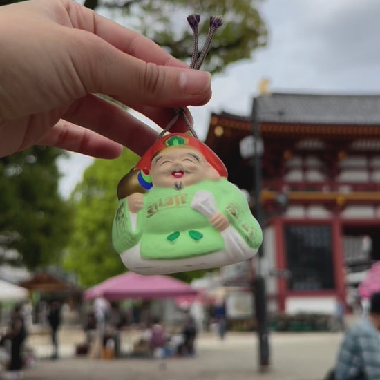 clochette japonaise daikoku dieu du bonheur video 