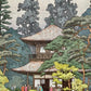 Estampe Japonaise Yoshida Toshi Pavillon d'argent Kyoto pagode