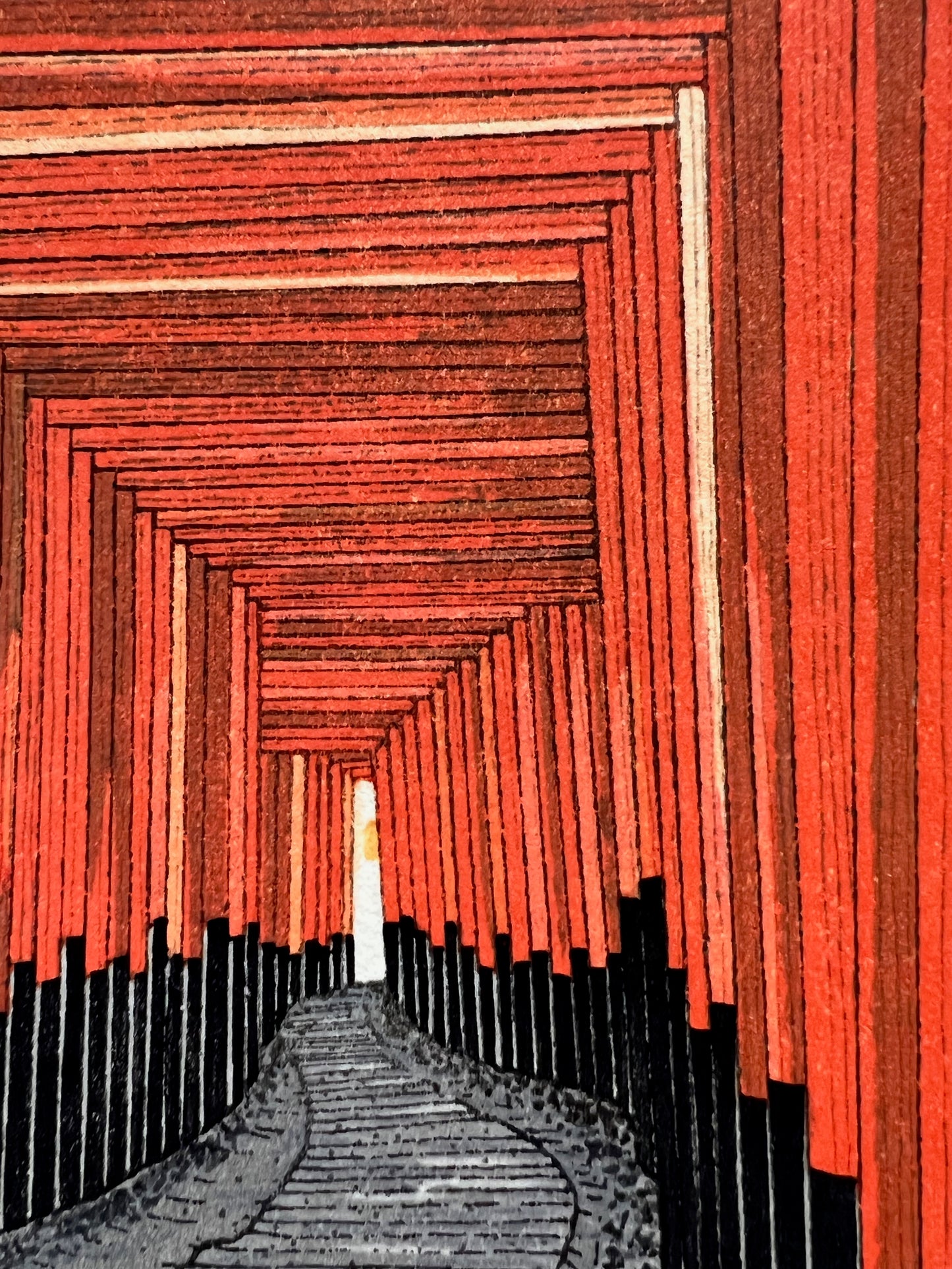 Estampe Japonaise de Teruhide Kato | Le Fushimi Inari