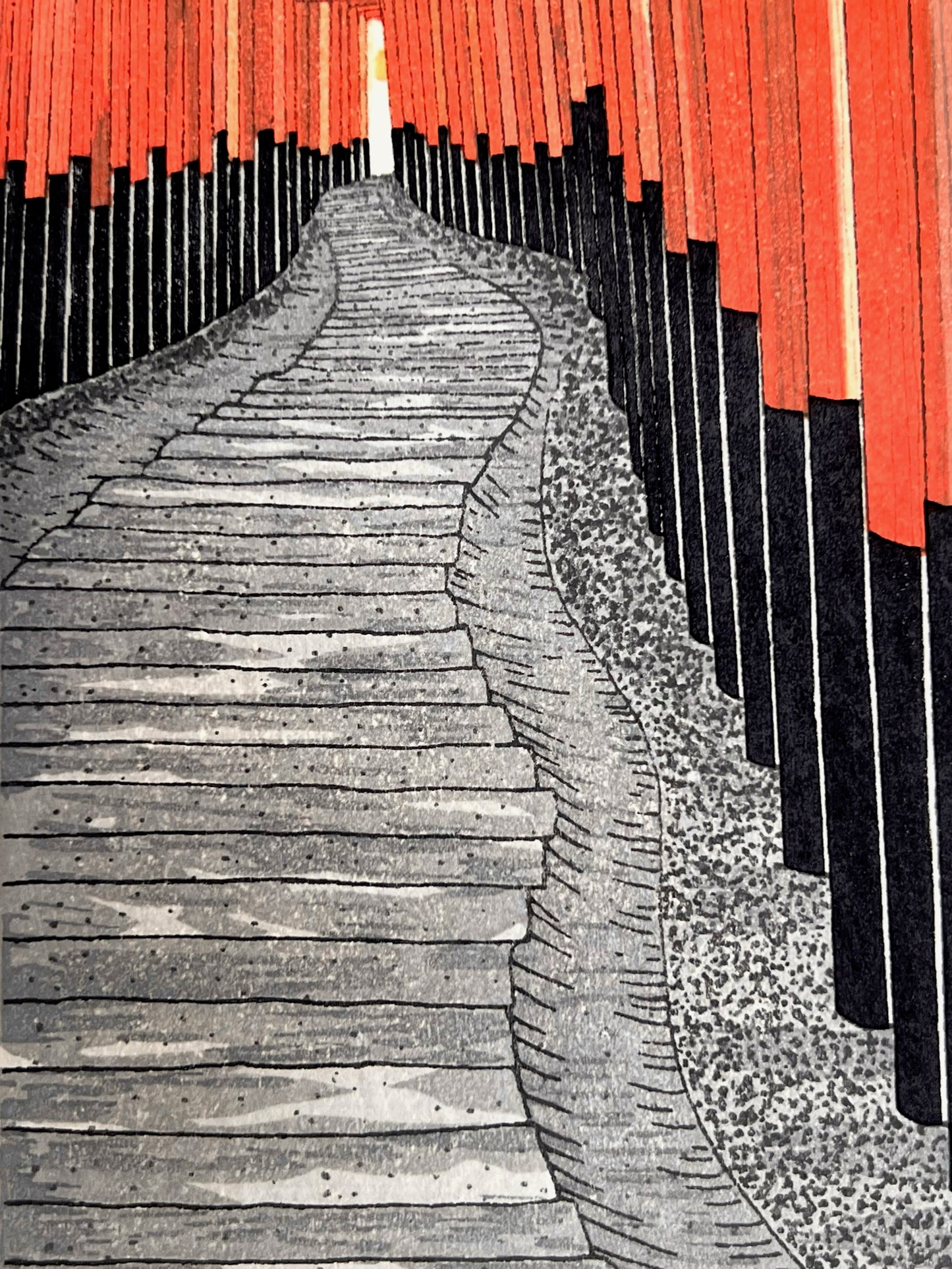 Estampe Japonaise de Teruhide Kato | Le Fushimi Inari