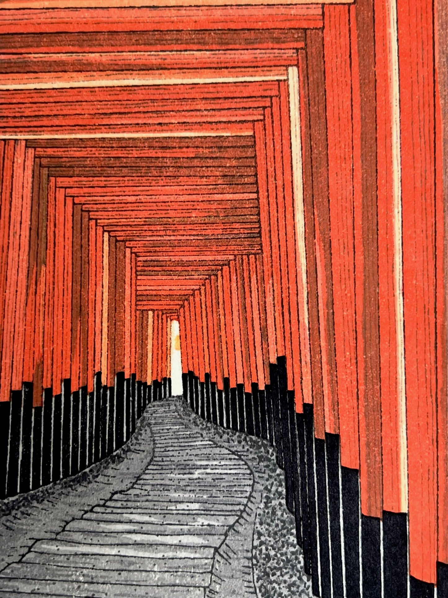 Estampe Japonaise de Teruhide Kato | Le Fushimi Inari